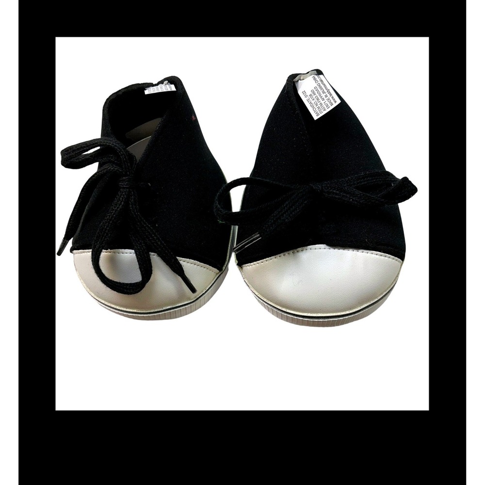 Teddy Mountain Black Hi-Tops Plush Toy Shoes 16" Stuffed Animal Sneakers 4107